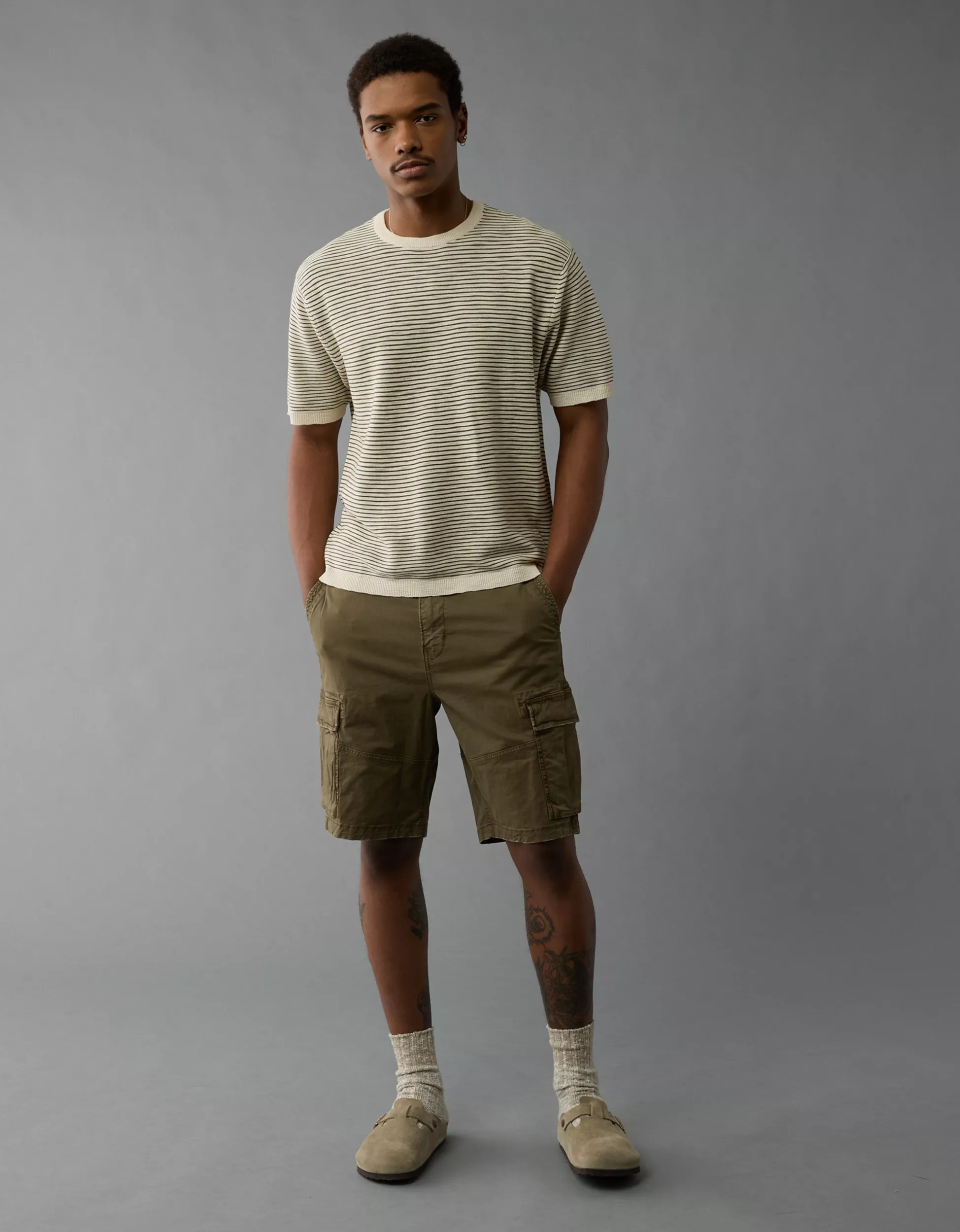 AE 10" Flex Lived-In Cargo Short | American Eagle Outfitters (US & CA)