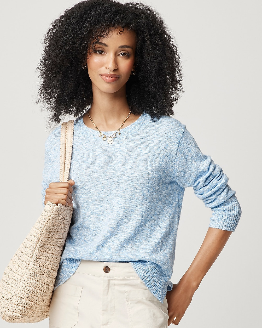 Crewneck beach sweater | J.Crew Factory