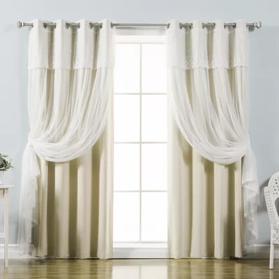 Crenshaw Solid Room Darkening Thermal Grommet Curtain Panels | Wayfair North America