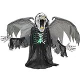Haunted Hill Farm 29.5-in. Gabriel The Animated Winged Reaper, Indoor or Covered Outdoor Halloween D | Amazon (US)
