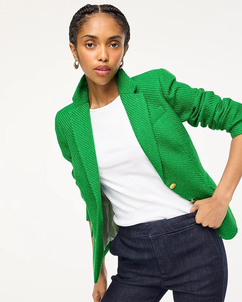 Tweed schoolboy blazer | J.Crew Factory