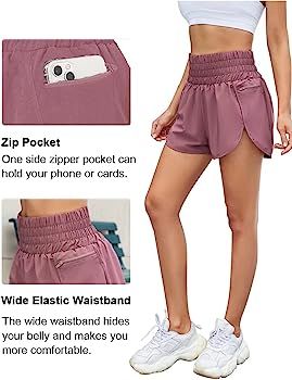 Blooming Jelly Women's High Waisted Running Shorts Quick-Dry Sport Athletic Workout Active Shorts... | Amazon (US)