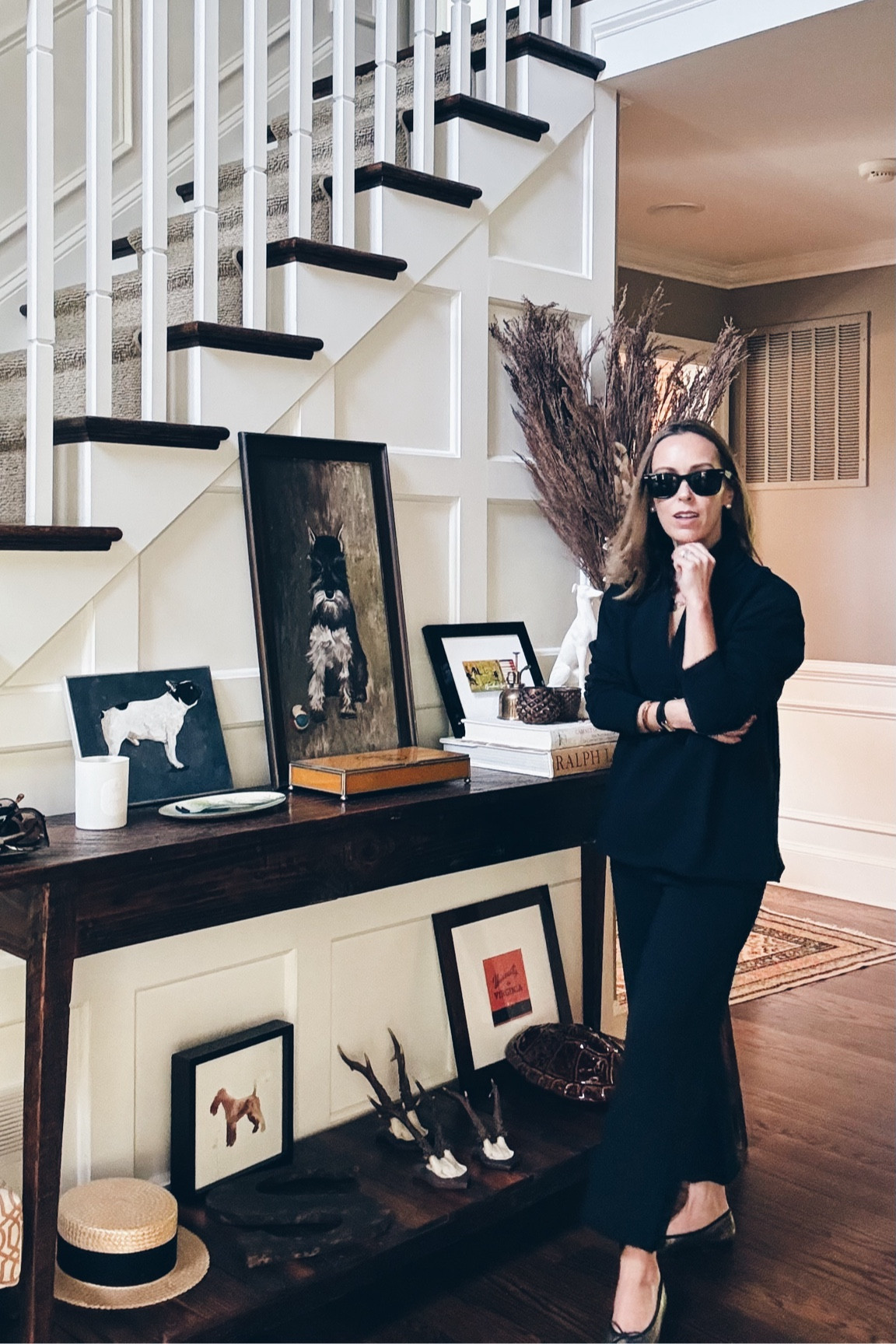 Running errands in Frank & Eileen. Probably the only sweat suit you can wear with Chanel flats - polished, comfortable, chic. #frankandeileenpartner #wearloverepeat