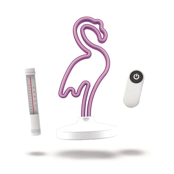 Mainstays pink flamingo LED neon-like pool thermometer - Walmart.com | Walmart (US)