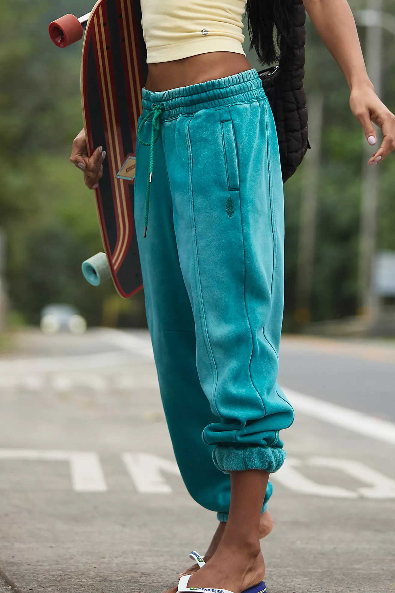 Sprint To The Finish Washed Pants | Free People (Global - UK&FR Excluded)