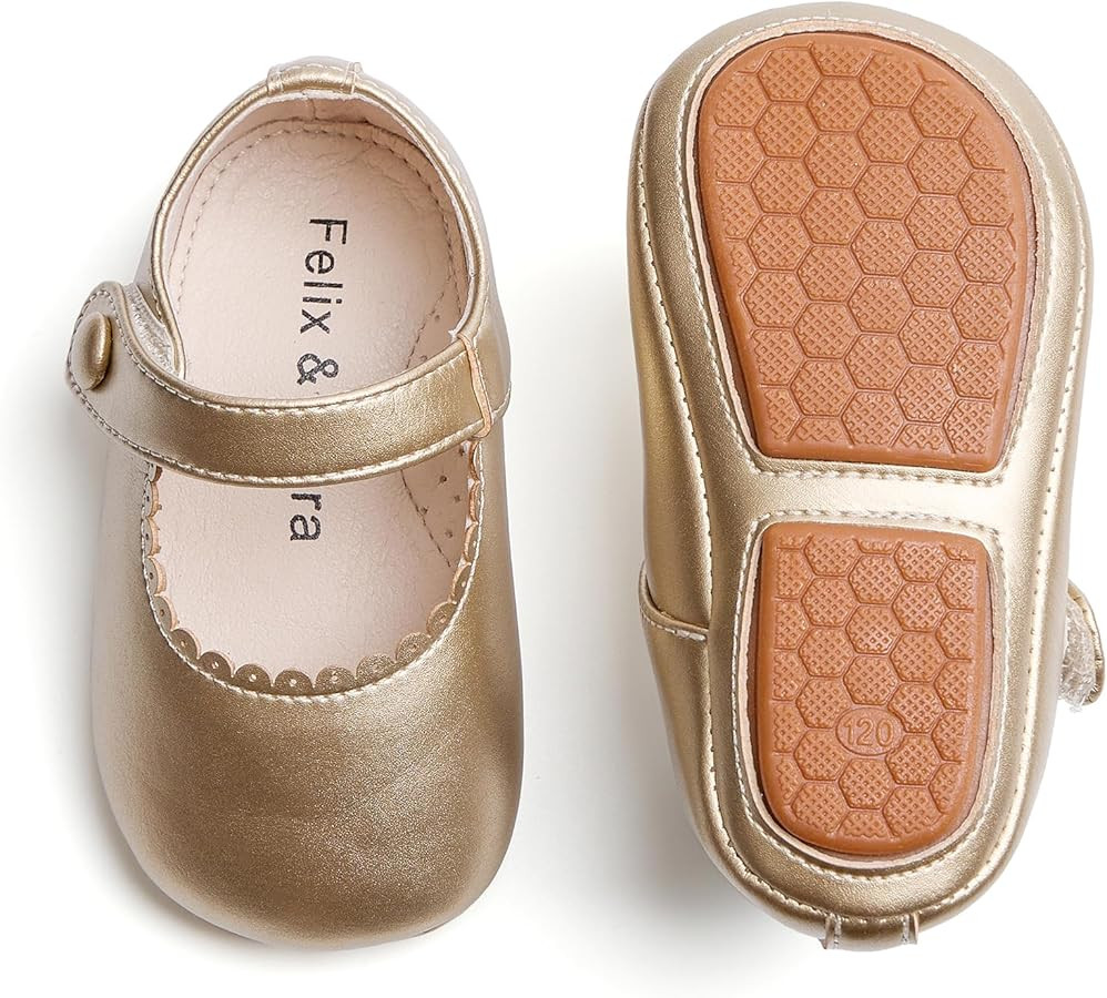 Soft Sole Baby Dress Shoes - Infant Baby Walking Shoes Moccasinss Rubber Sole Crib Shoes | Amazon (US)