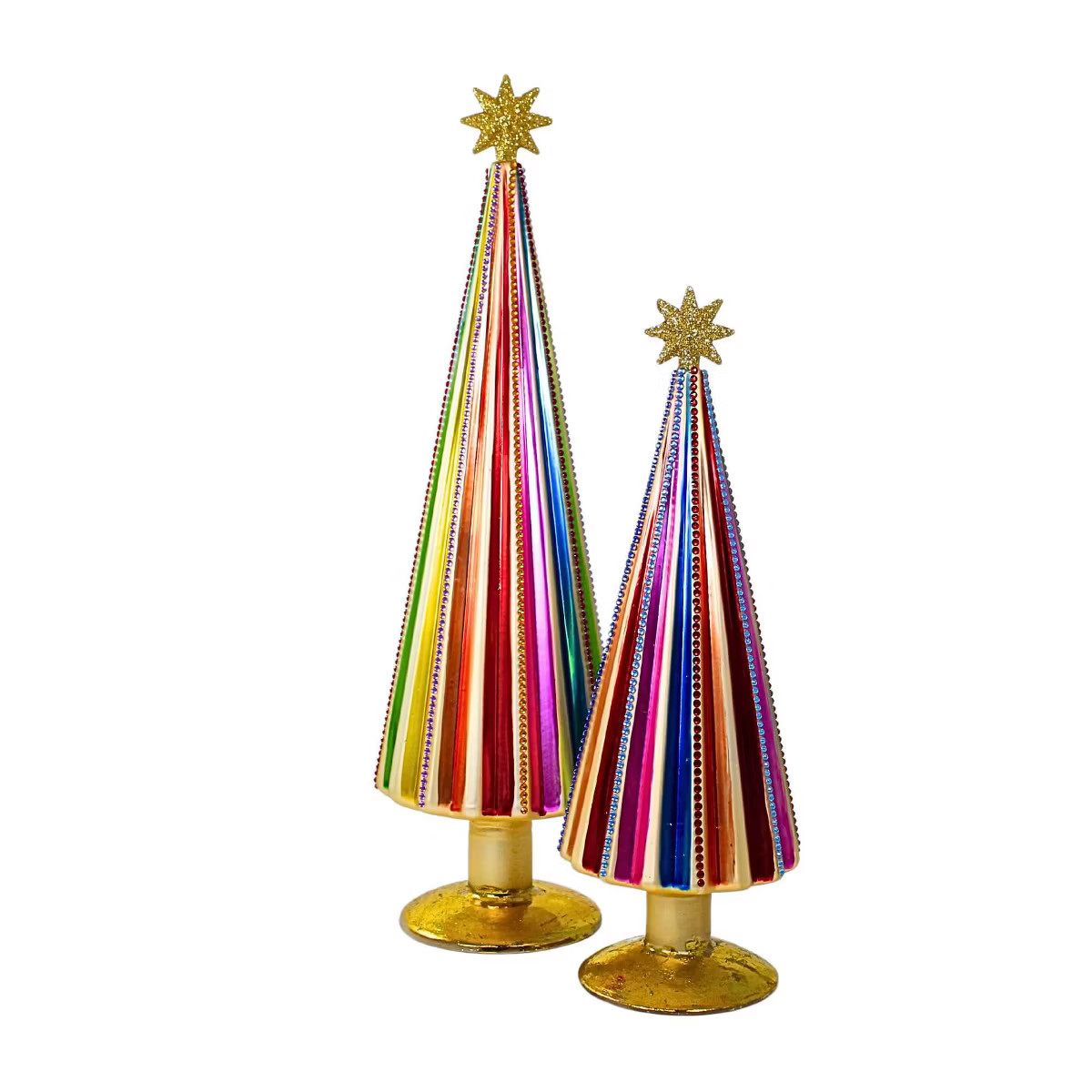 Cody Foster 15.0 Inch Narrow Spectrum Rainbow Trees Set / 3 Decor Mantle Tree Sculptures | Target