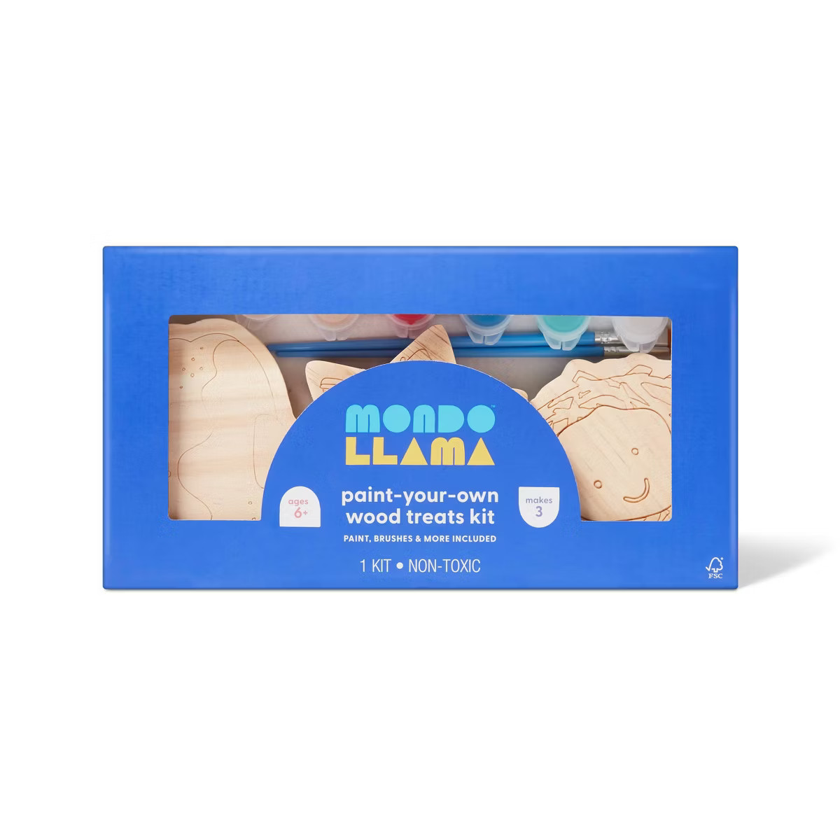 Hanukkah Craft Paint-Your-Own Wood Treats Kit - Mondo Llama™ | Target