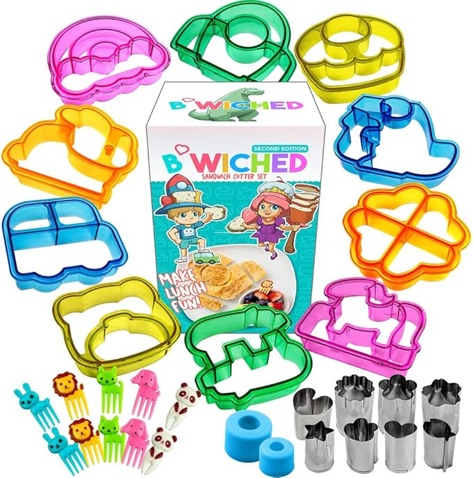 Sandwich Cutters for Kids - Great for Toddler Lunch Box and Containers - Bento Box Accessories Cr... | Amazon (US)