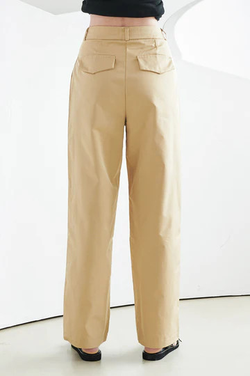 Scarlett Contrast Waist Pants | Storets (Global)