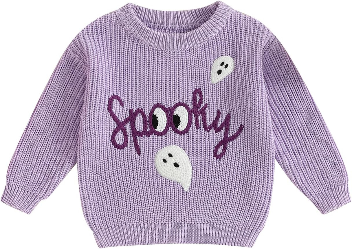 Madjtlqy Toddler Baby Girl Boy Halloween Sweater Infant Fall Winter Clothes | Amazon (US)