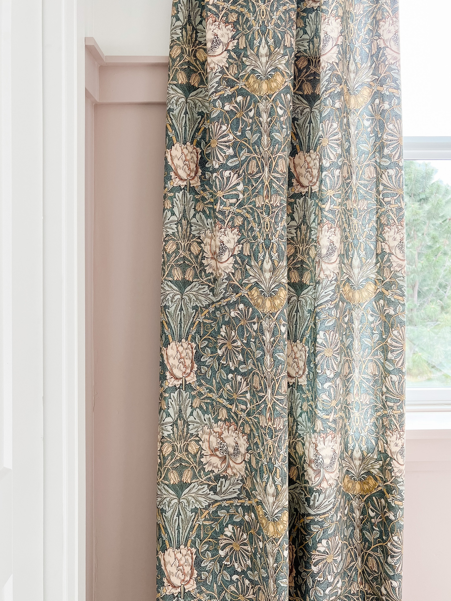 Kate's bedroom curtains are such a statement.

bedroom, curtains, pattern curtains, floral, spoonflower, William Morris, girls bedroom, kids room, bedroom decor, wallpaper, bed, bedding, canopy bed 

 #LTKmomlife #LTKHome #LTKKids