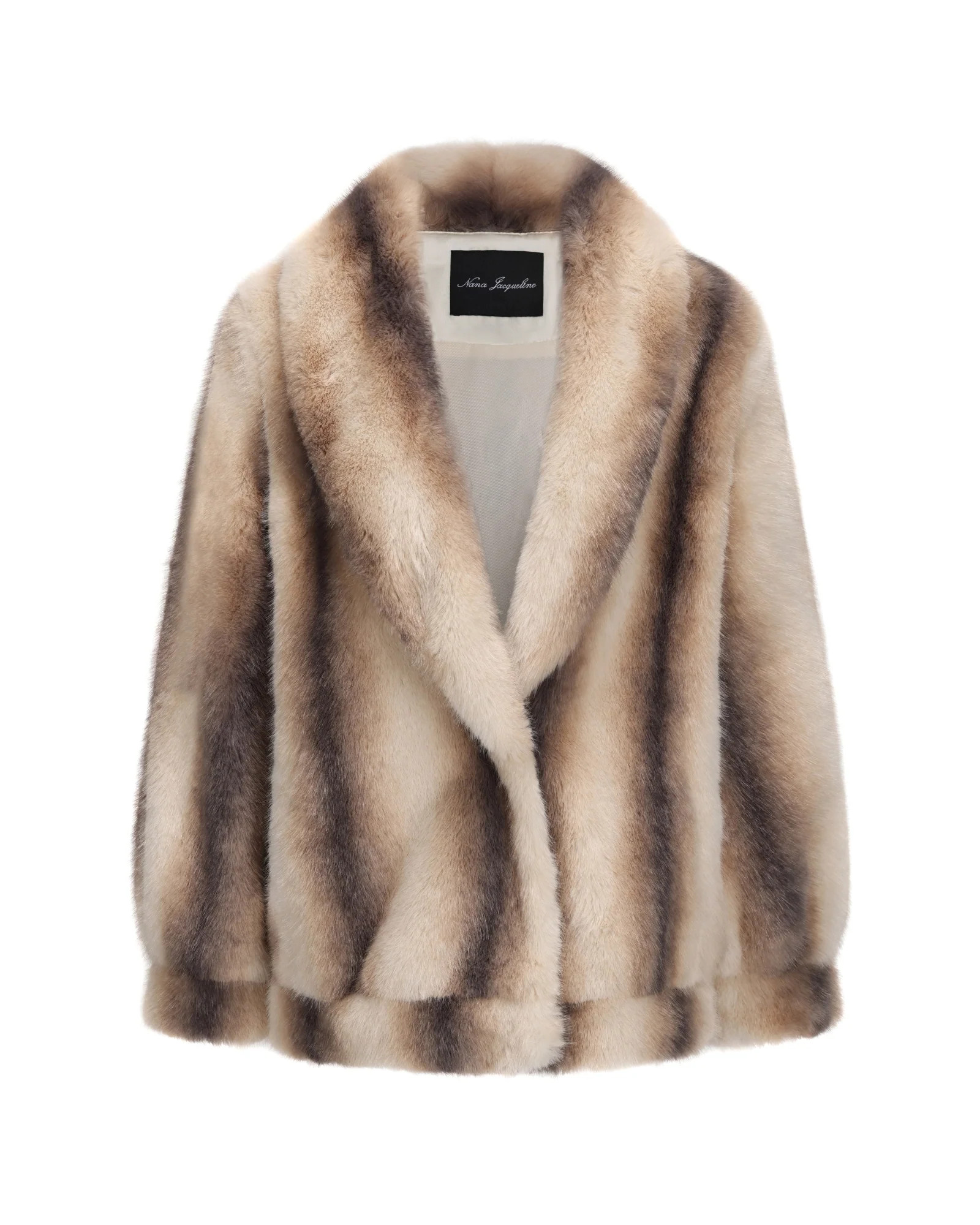 Bianca Faux Fur Coat | Beige Designer Women’s Fur Coat | NJ | Nana Jacqueline