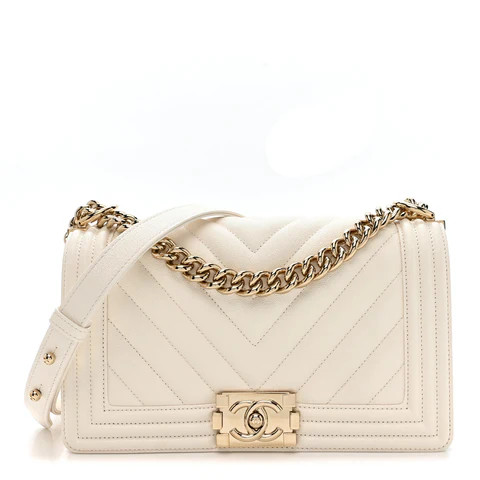 chanel boy bag white | FASHIONPHILE (US)