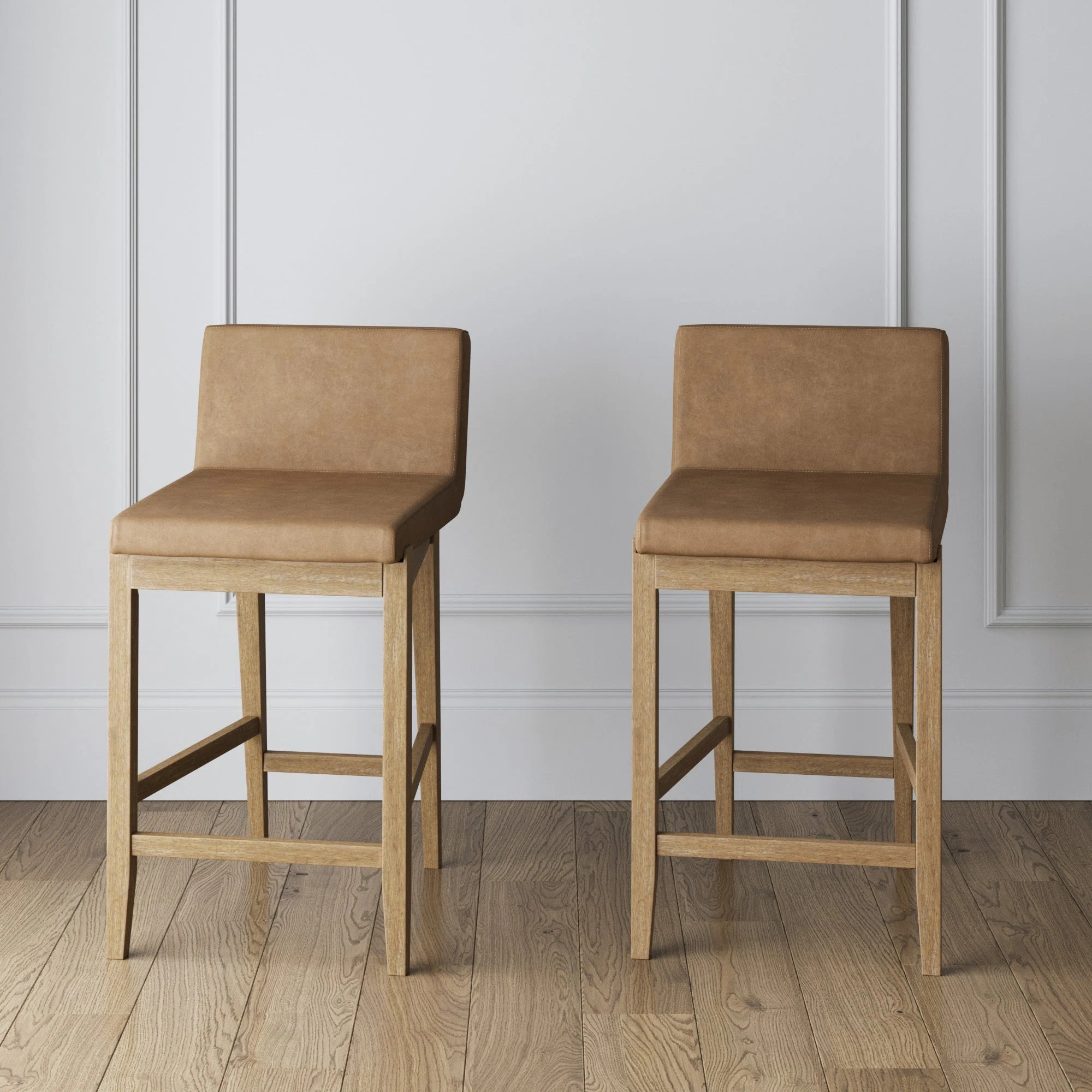 Siping Upholstered Wooden Stool | Wayfair North America