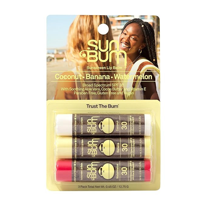 Sun Bum SPF 30 Sunscreen Lip Balm | Vegan and Cruelty Free Broad Spectrum UVA/UVB Lip Care with A... | Amazon (US)