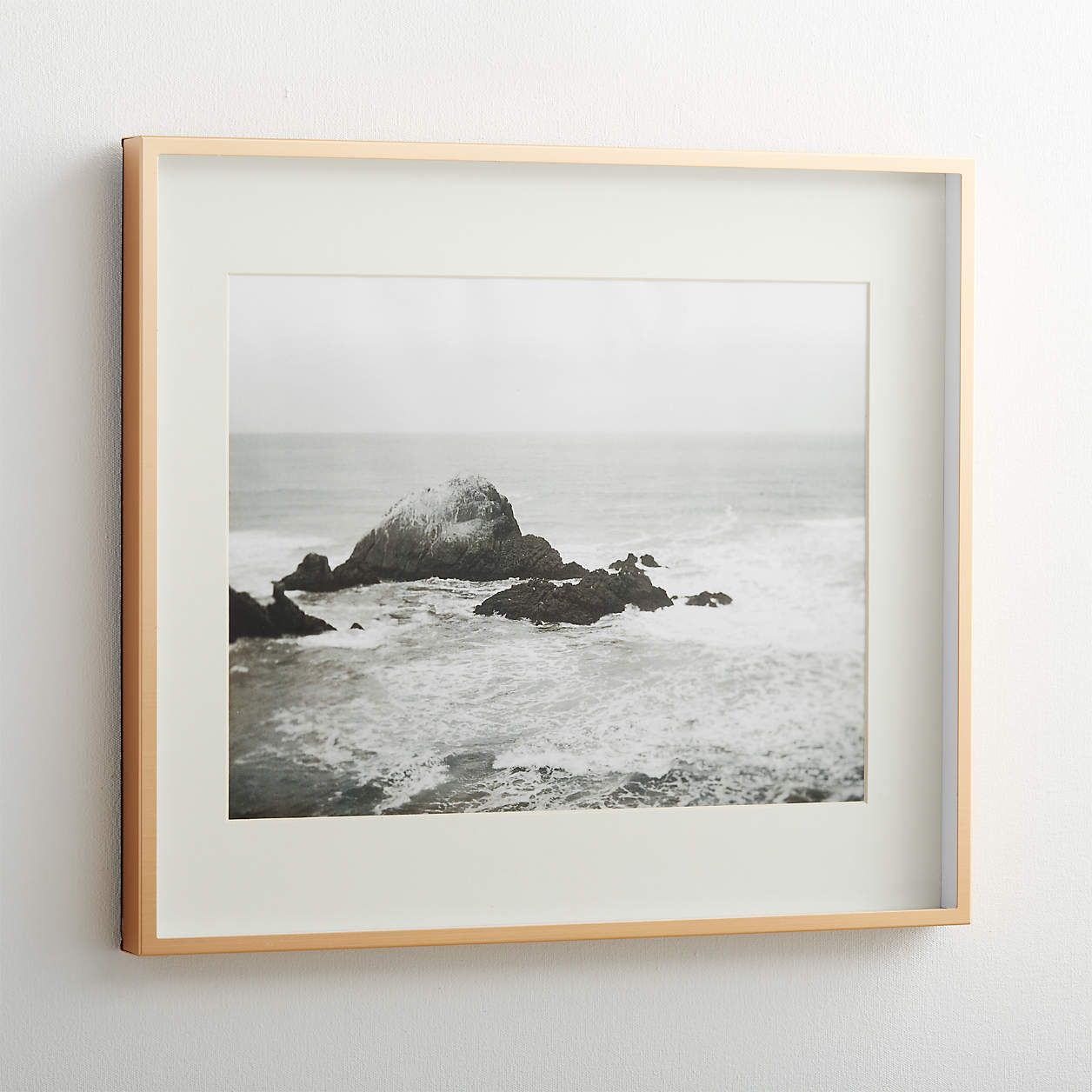 Brushed Brass 11x14 Wall Frame + Reviews | Crate and Barrel | Crate & Barrel