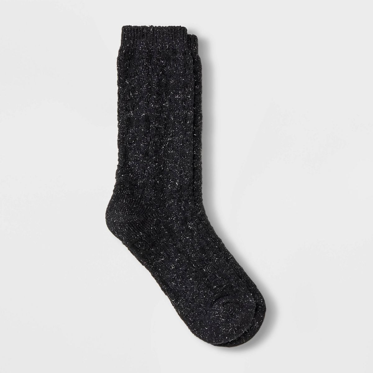 Women's Cotton Textured Light Sparkle Boot Crew Socks - Universal Thread™ 4-10 | Target