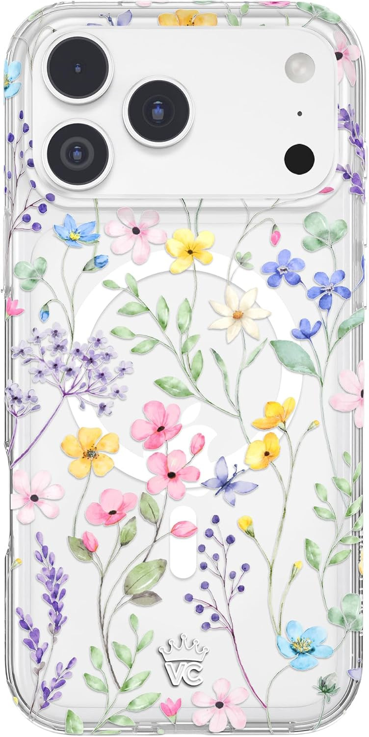 VELVET CAVIAR Case for iPhone 17 Pro Max | Compatible with MagSafe | 10ft Drop Tested | Cute Girly Protective Designer Cases for Women | Enchanted Floral Wildflowers 2.0 | Amazon (US)