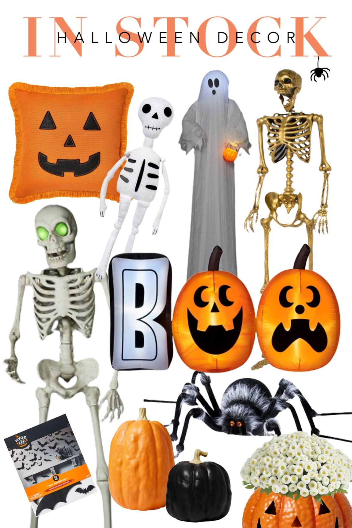 New Halloween items available to ship now!

Halloween Decor, Fall, Spooky Season, Skeleton, Spider, Halloween Pillows, Outdoor Halloween Decor, Pumpkins

#LTKhome #LTKSeasonal #LTKkids