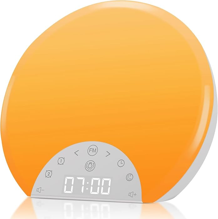 ANTDALIS Sunrise Alarm Clock Wake Up Light for Kids, Adults, Heavy Sleepers with Dual Alarms, Sno... | Amazon (US)