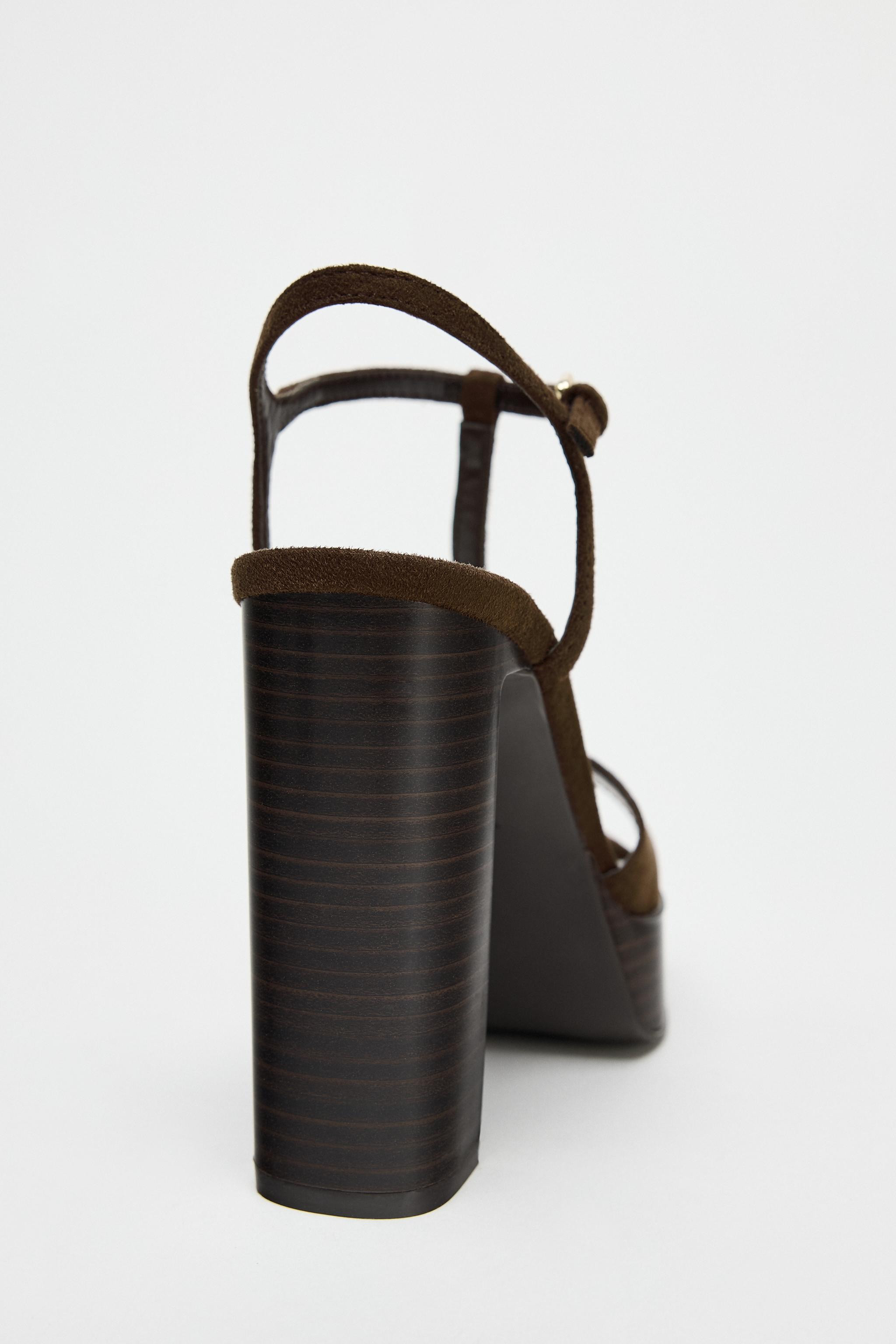 STRAPPY HEELED SANDALS | Zara US