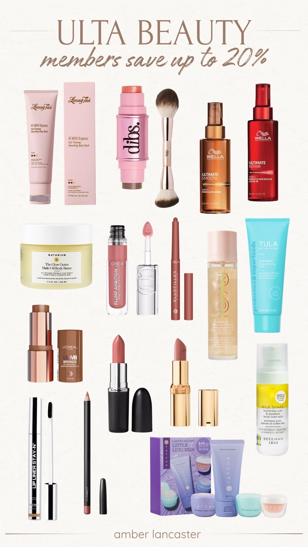 Ulta Beauty Sale! Save up to 20% off almost everything with code MEMBERSAVINGS. Diamond members save 20%, Platinum members save 15%, and Members save 10%! 🛍️ | 
ulta beauty, ulta sale, ulta beauty sale, beauty sale, beauty, makeup, self tanner, lipstick, hair care, body care, face, lip liner, lip stain, dibs beauty, tatcha, L’Oréal.

#LTKBeauty #LTKSaleAlert #LTKSeasonal