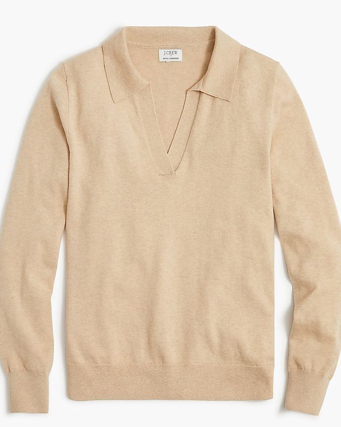 Cotton-blend polo sweater | J.Crew Factory