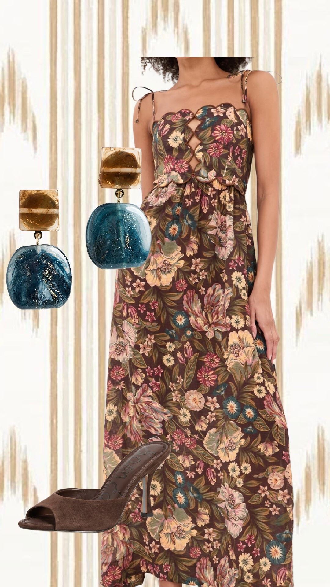 Fall event dress! I love this brown floral fall dress!

#LTKNYFW
