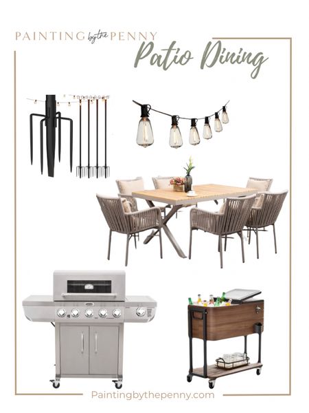 Patio dining inspo. The day after Memorial Day means Summer is here! Enjoy drinks and meals outside! #summerpatio #outdoordining

#LTKSeasonal #LTKsalealert #LTKhome
