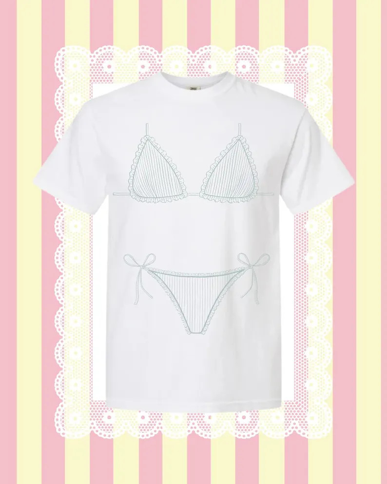 Bikini T-shirt | Bikini Bachelorette Shirts | Beach Bach Tees - Etsy | Etsy (Global)
