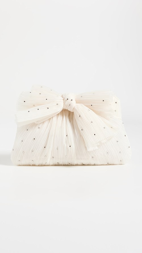 Loeffler Randall Rayne Pleated Frame Clutch with Bow | SHOPBOP | Shopbop