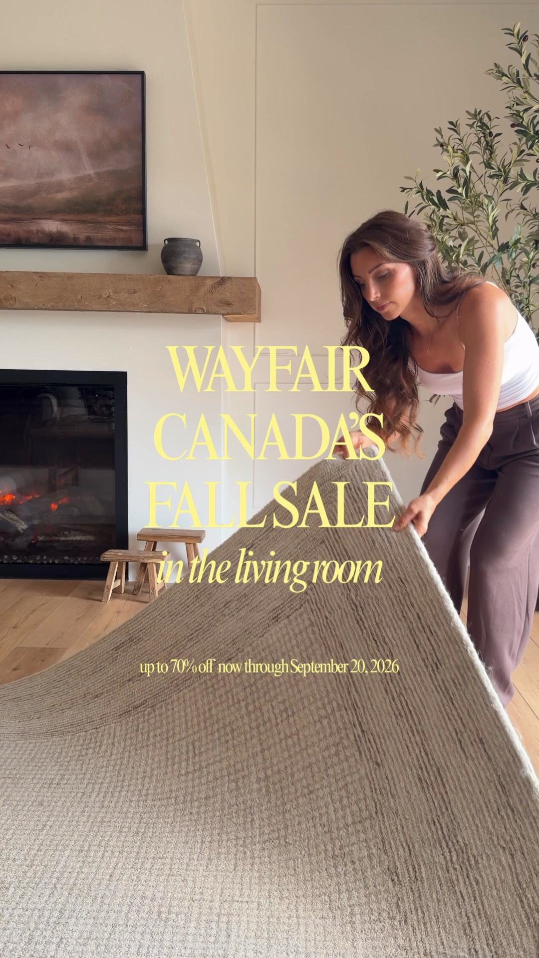 There’s something about this time of year that makes me want to warm up every little corner of the house 🍂

And I love that so many of the pieces I use year after year are from @wayfaircanada … my rugs, lighting, fireplace, vases, wood stools and so many of those little details that make our living room feel like home.

Even better, a bunch of them are included in the Wayfair Canada Fall Sale right now, with up to 70% off through September 20th, 2026.

#wayfaircahome #wayfaircapartner

#LTKfall #LTKsale #LTKcanada