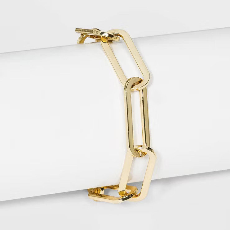 SUGARFIX by BaubleBar Oversized Link Chain Bracelet - Gold | Target