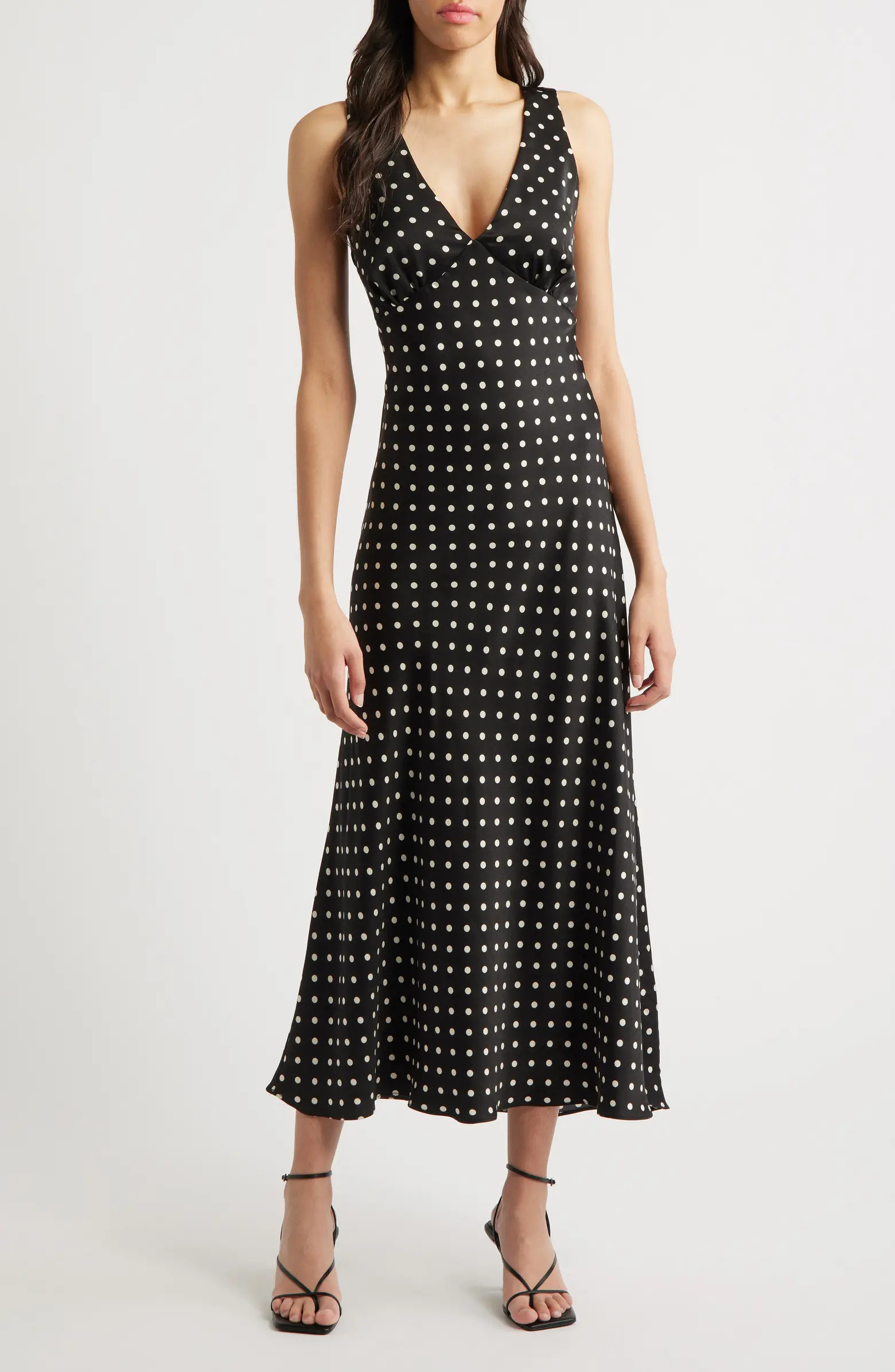 Lulus Julia Polka Dot Slipdress | Nordstrom | Nordstrom