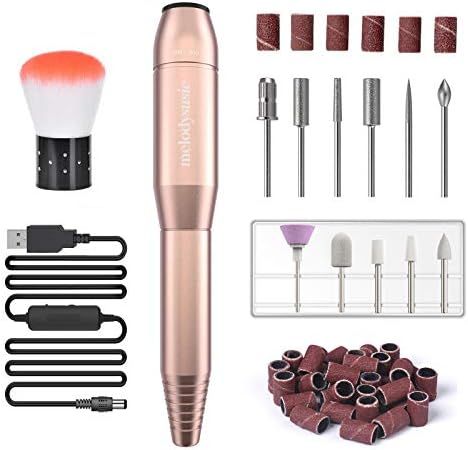 MelodySusie Electric Nail Drill Machine 11 in 1 Kit, Portable Electric Nail File Efile Nail Dreme... | Amazon (US)