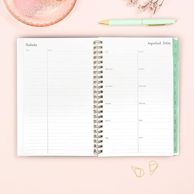 Blue Sky 2023-2024 Academic Year Weekly and Monthly Planner, 5" x 8", Frosted Flexible Cover, Wir... | Amazon (US)