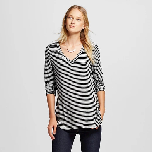 Women's Long Sleeve V-Neck Tee - Mossimo™ | Target