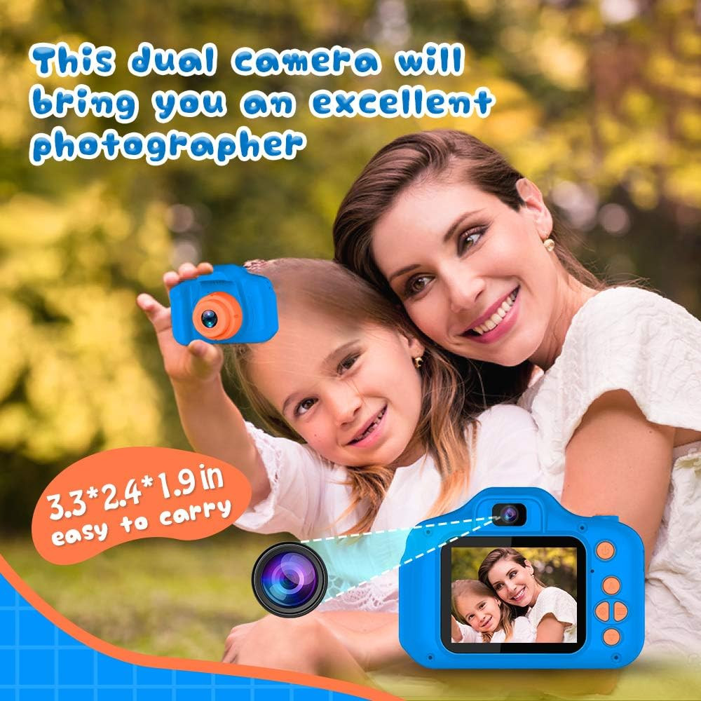 Seckton Upgrade Kids Selfie Camera, Christmas Birthday Gifts for Boys Age 3-9, HD Digital Video C... | Amazon (US)