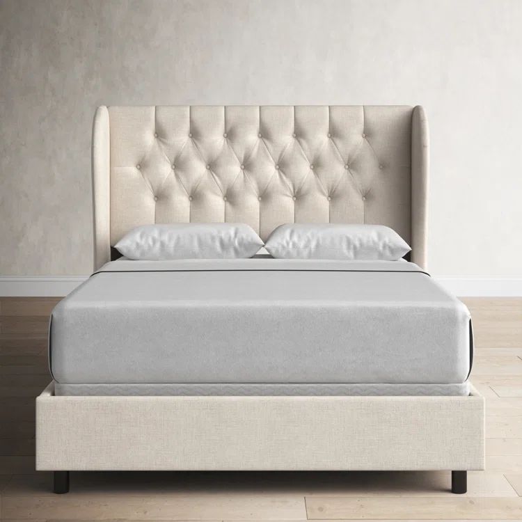 Birch Lane™ Tomey Tufted Upholstered Low Profile Standard Bed | Birch Lane | Wayfair North America