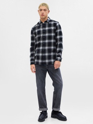100% Organic Cotton Midweight Flannel Shirt | Gap (US)