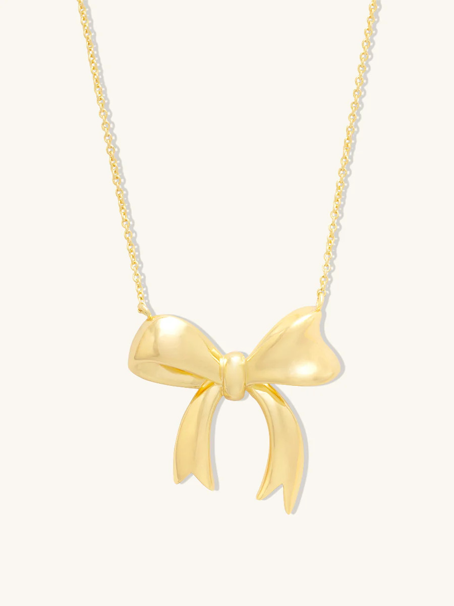 Bow Gold Necklace | Wanderlust + Co | Wanderlust + Co
