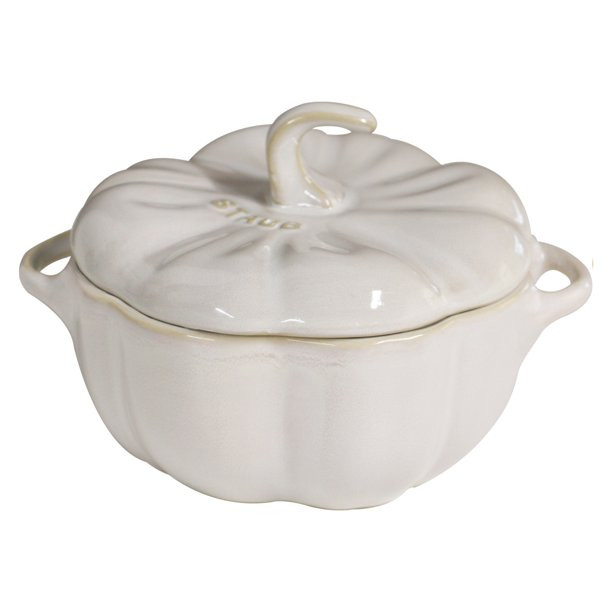 Staub Ceramic 24-oz Pumpkin Cocotte - Rustic Ivory - Walmart.com | Walmart (US)