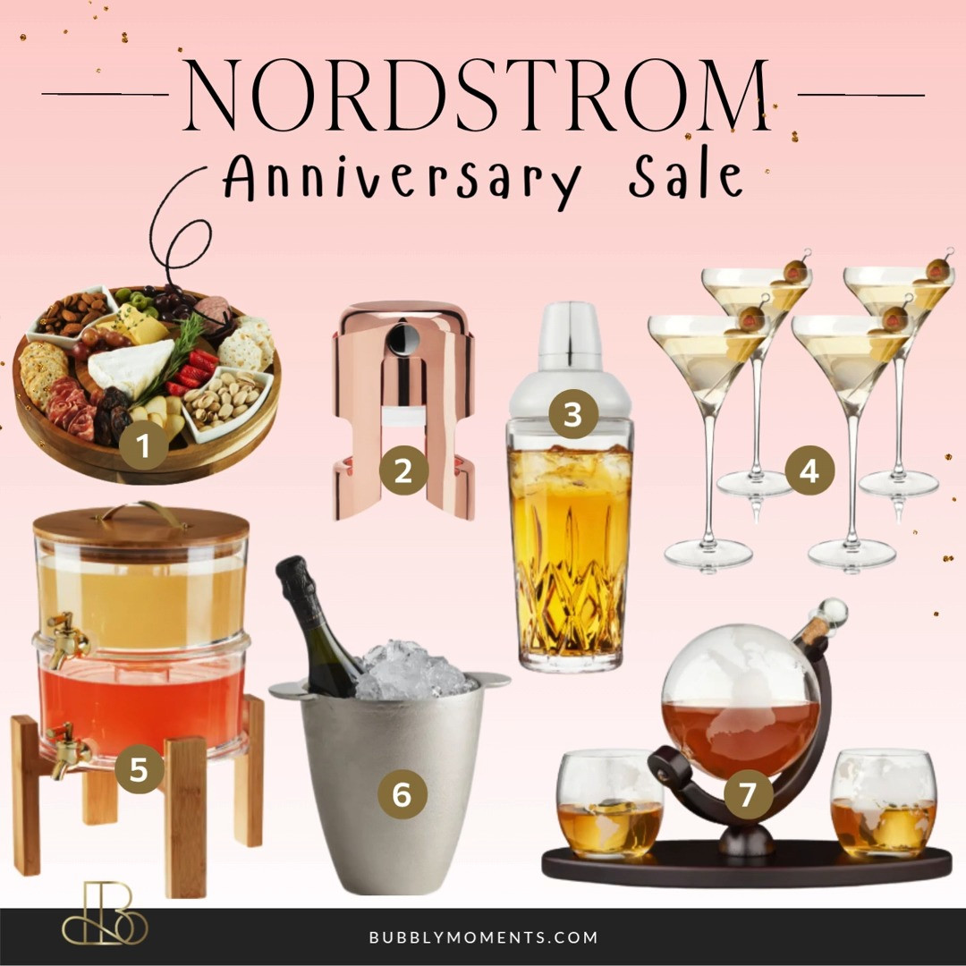 🍷🥂 Elevate your entertaining with the Nordstrom Anniversary Sale! ✨

From elegant glassware and barware to wine accessories, serving pieces, cocktail essentials, and stylish home entertaining finds, now's the perfect time to upgrade your home bar for less 💕 Whether you're hosting friends or enjoying a cozy night in, you'll find beautiful pieces at incredible savings.

The best home bar finds sell out fast, so be sure to check the comments for the links and shop your favorites before they're gone! 🏃‍♀️💨

#NordstromAnniversarySale #NordstromSale #HomeBar #Barware #CocktailHour #WineLovers #Glassware #HomeEntertaining #HostessEssentials #HomeDecor #KitchenFinds #HomeFinds #LTKHome #LTKFinds #MustHaveFinds #BestSellers #SaleAlert #ShoppingDeals #LimitedTimeDeals #ShopTheSale #DealHunter #NordstromFinds #EntertainInStyle #EverydayLuxury #Cheers 

 