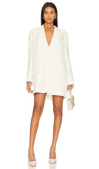 Amura Oversized Blazer Dress in Cream | Revolve Clothing (Global)