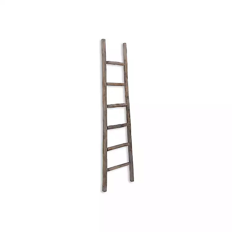 Gray Natural Wooden Ladder | Kirkland's Home
