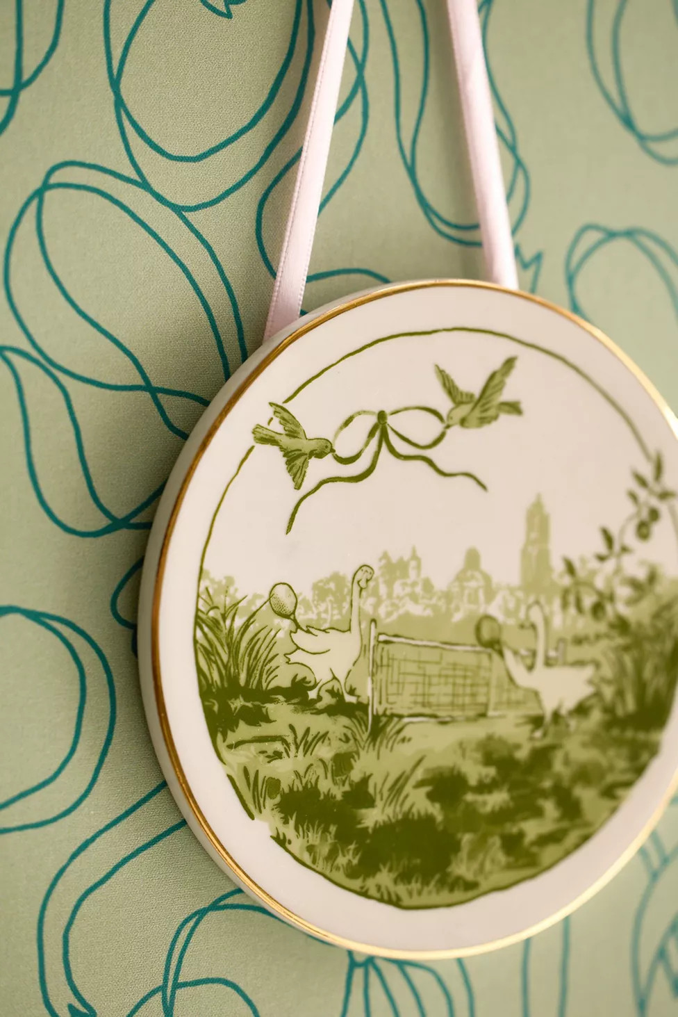 Illustrated Goose Hanging Wall Tile | Urban Outfitters (US and RoW)