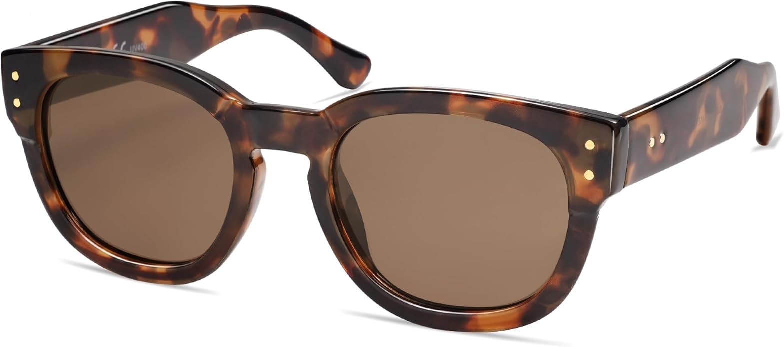 SOJOS Retro Round Polarized Sunglasses for Men Women Vintage Classic Thick Womens Square UV400 Sh... | Amazon (US)