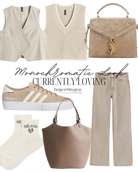 Loving these goodies for spring!! I’m a beige lover and this monochromatic look is on point!! Especially the YSL bag!! On my wish list 

#LTKitbag #LTKstyletip #LTKSeasonal