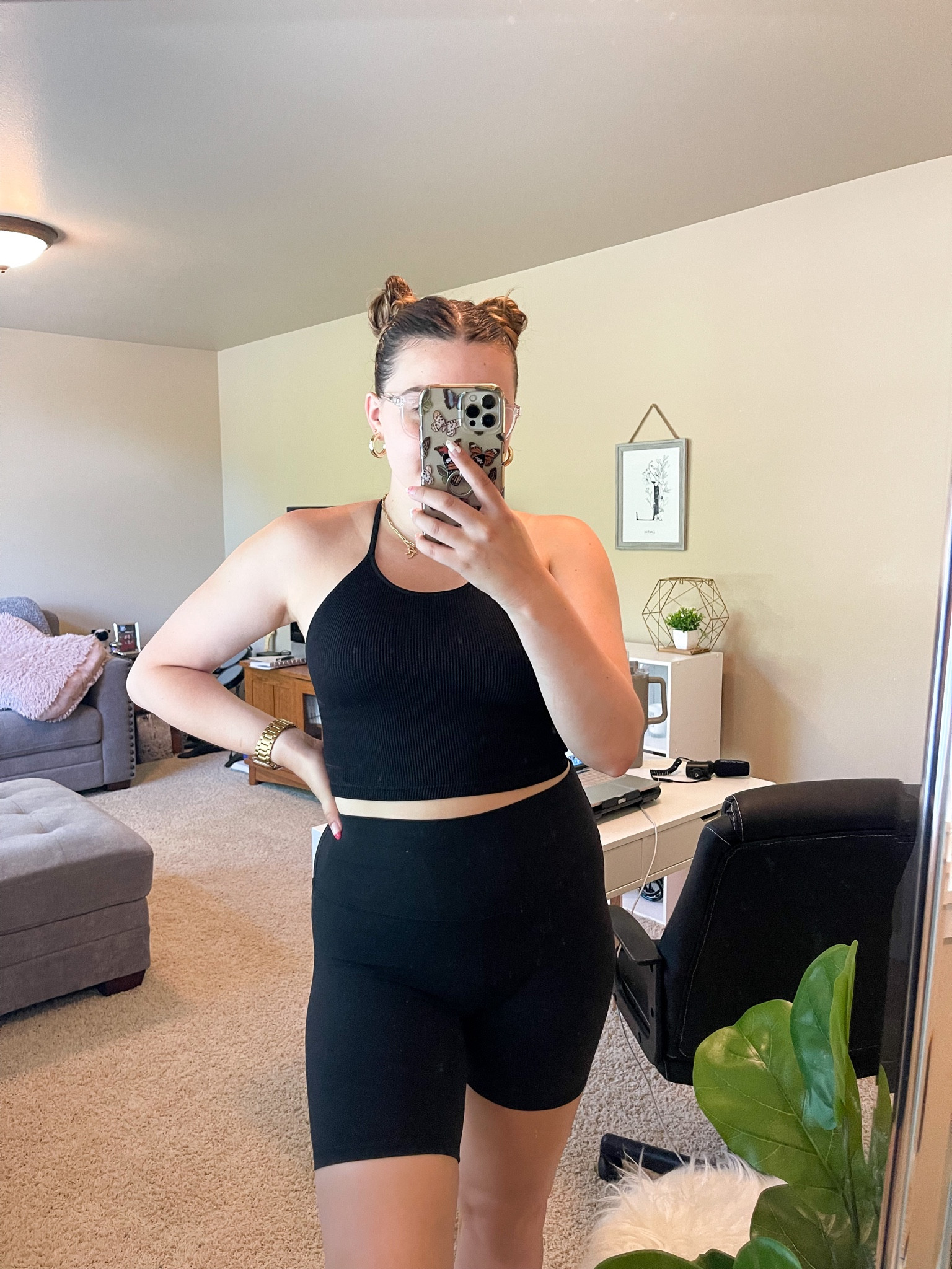 All black workout outfit idea. Featuring my favorite lululemon biker shorts 

I’m wearing a M/L tank and size 8 shorts 

#LTKSeasonal #LTKunder100 #LTKfit
